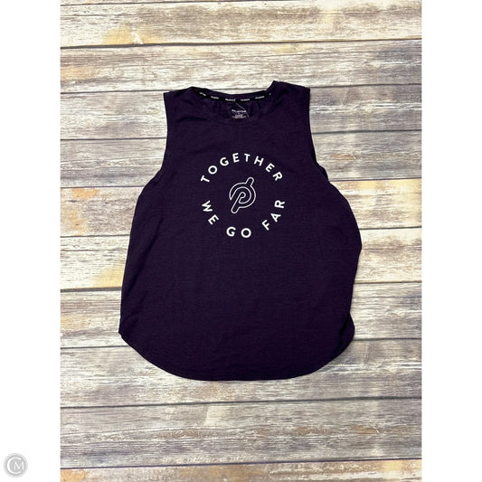 Athletic Tank Top By Peloton In Purple, Size: M