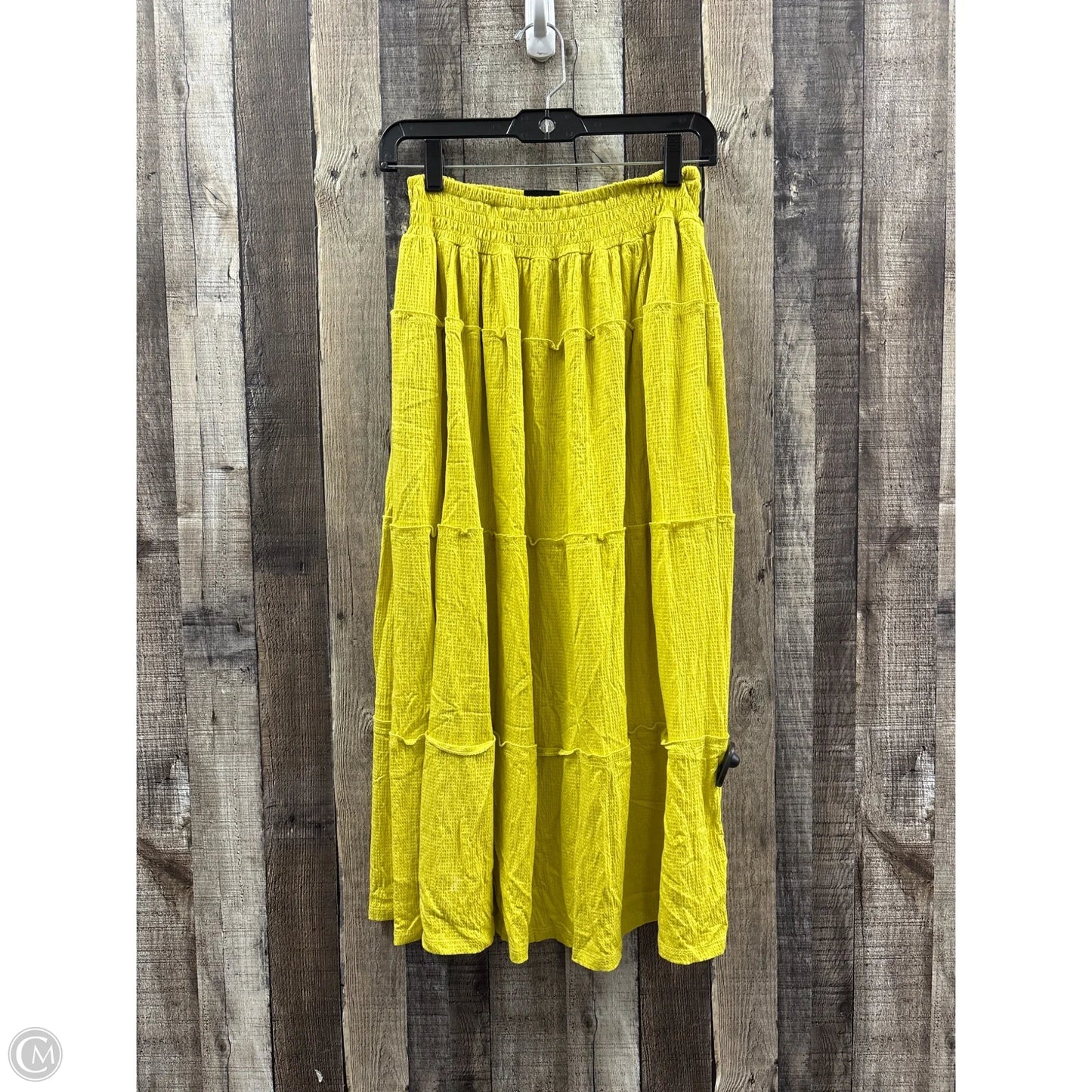 Skirt Midi By Scoop In Yellow, Size: S