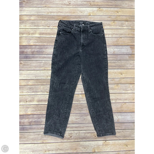 Jeans Straight By Old Navy In Black Denim, Size: 8