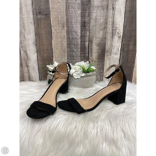Sandals Heels Block By A New Day In Black, Size: 10
