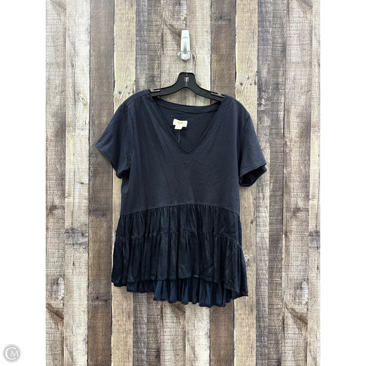Top Short Sleeve By Maeve In Black, Size: M