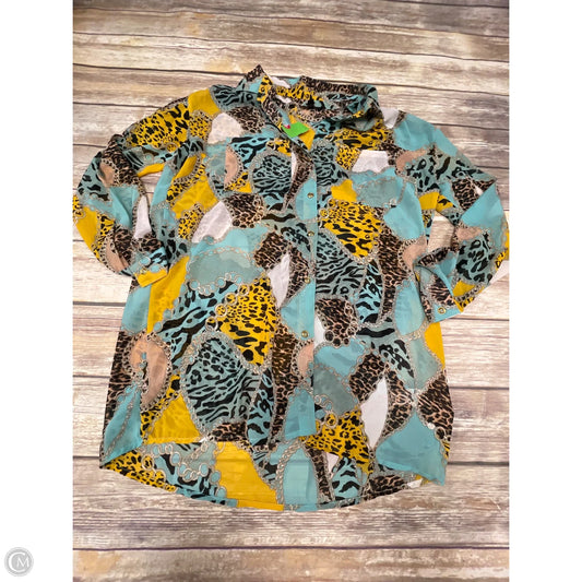 Top Long Sleeve By Fashion Nova In Multi-colored, Size: S