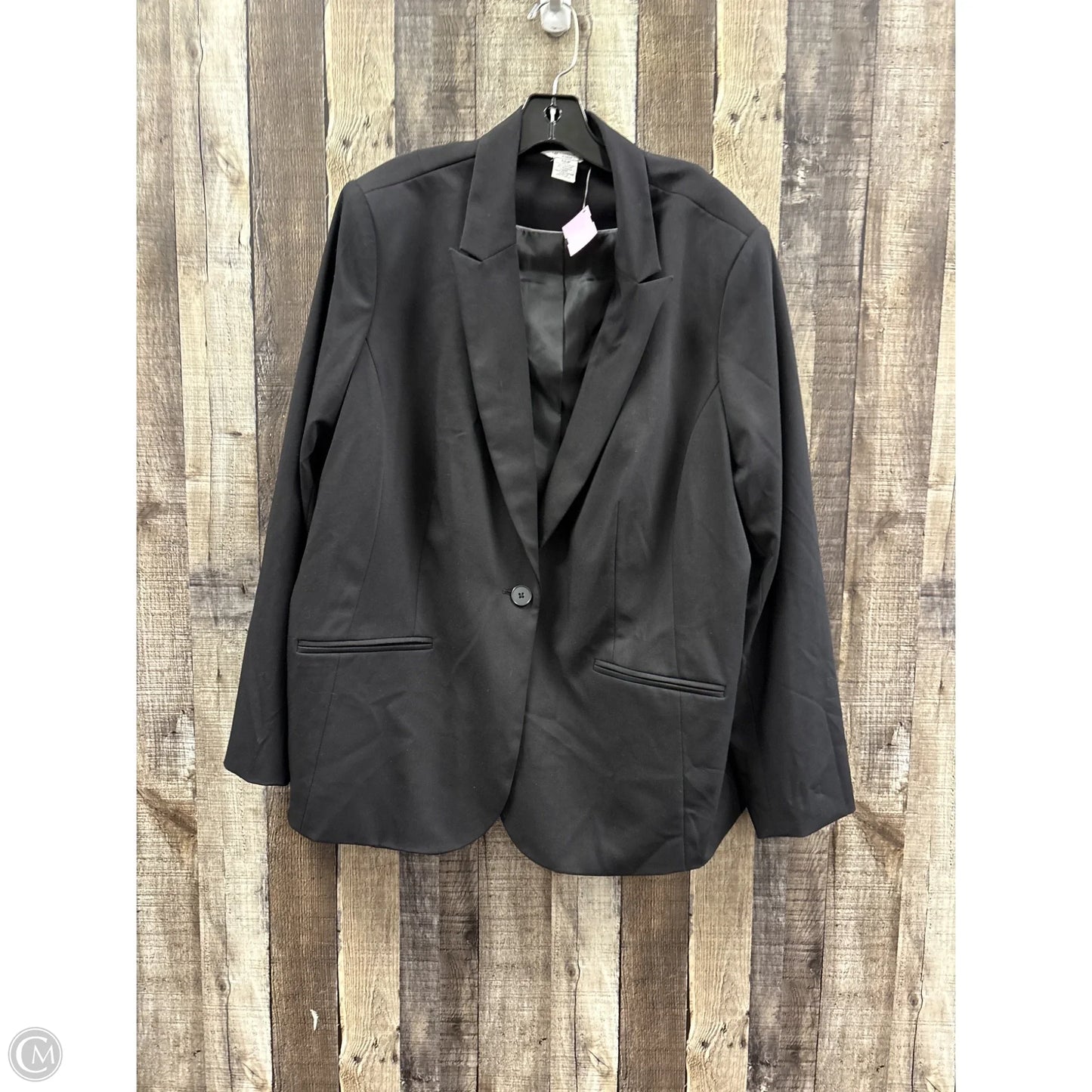 Blazer By Liz Claiborne In Black, Size: 2x