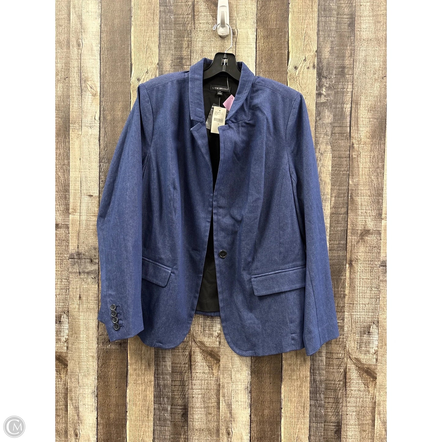 Blazer By Lane Bryant In Blue, Size: 1x