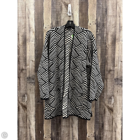 Cardigan By Cyrus In Black & White, Size: 2x