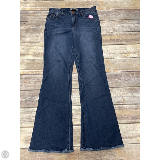 Jeans Flared By Democracy In Blue Denim, Size: 8