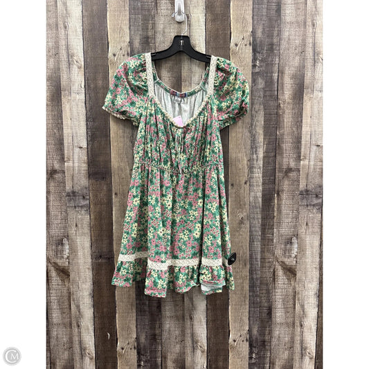 Dress Casual Short By Urban Outfitters In Floral Print, Size: S