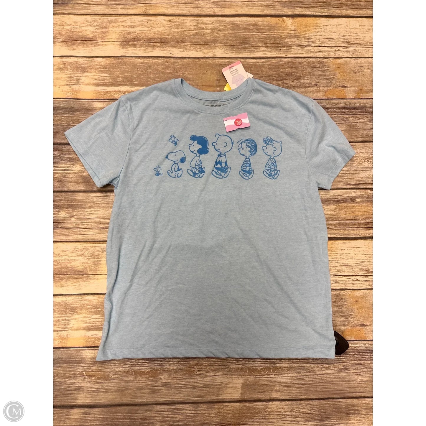 Top Short Sleeve By Cme In Blue, Size: S