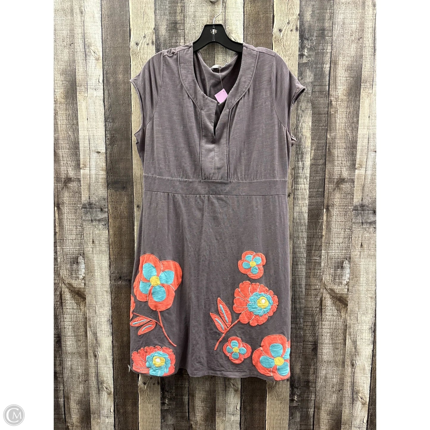 Dress Casual Midi By Boden In Grey, Size: L