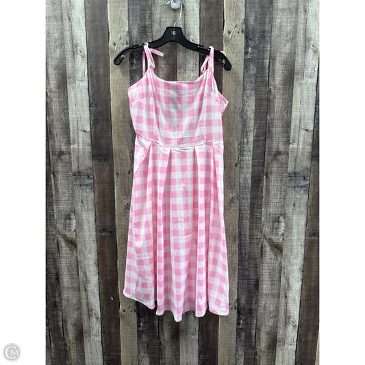 Dress Casual Midi By Cmf In Checkered Pattern, Size: S