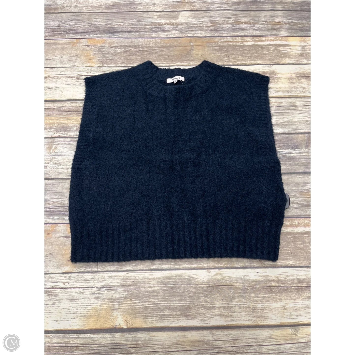 Vest Sweater By Madewell In Navy, Size: M