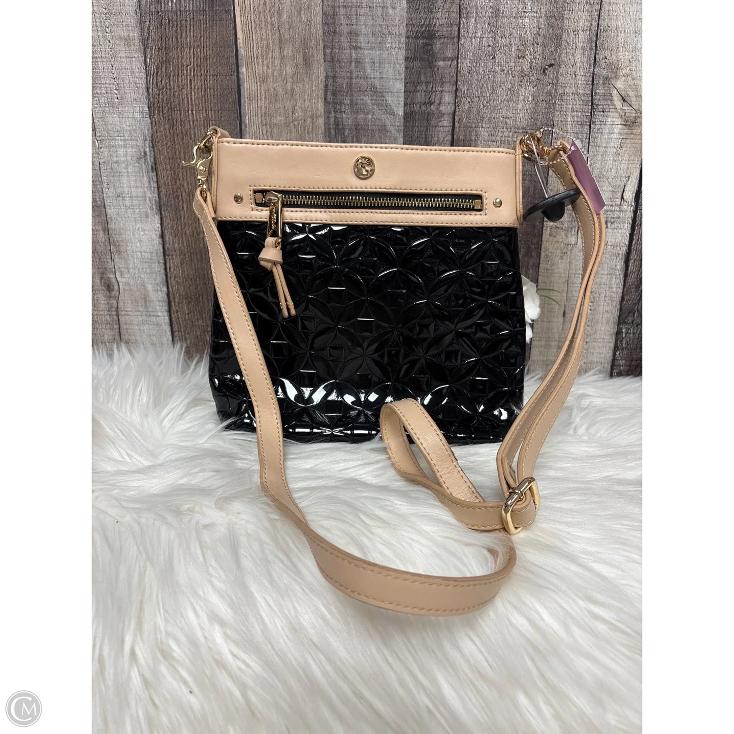 Crossbody Leather By Spartina, Size: Medium