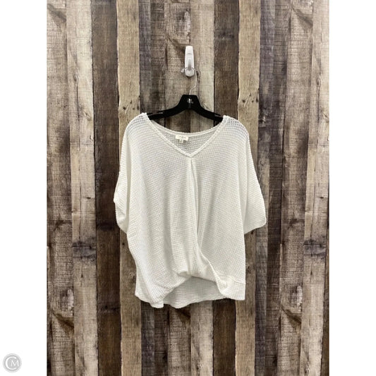 Top Short Sleeve By Umgee In White, Size: M
