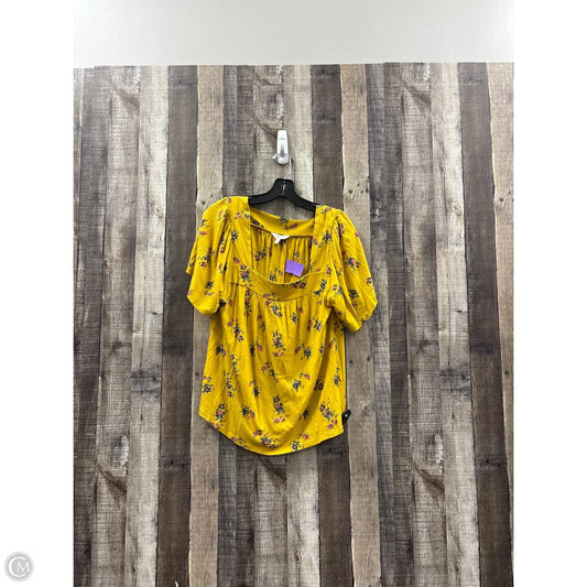 Top Short Sleeve By Lucky Brand In Multi-colored, Size: L