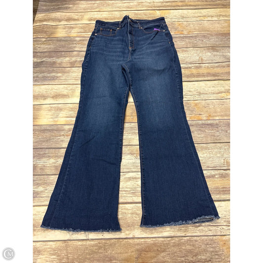 Jeans Wide Leg By Loft In Blue Denim, Size: 14