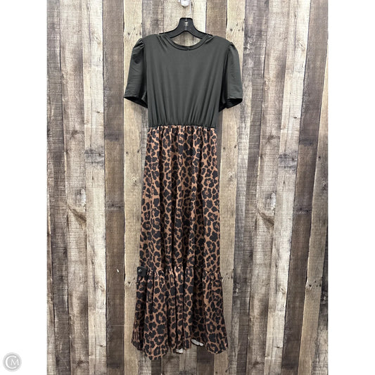 Dress Casual Maxi By Cmf In Animal Print, Size: Xl