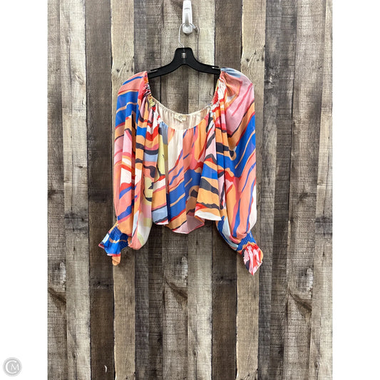 Top Long Sleeve By Entro In Multi-colored, Size: S