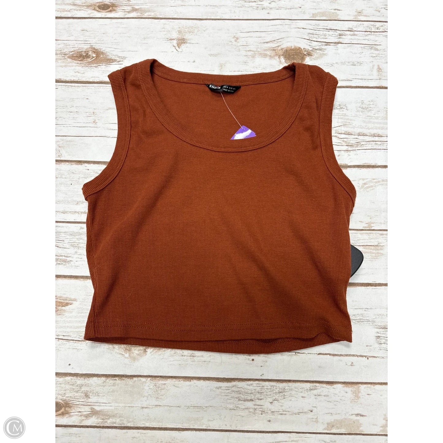 Tank Top By Shein In Brown, Size: M