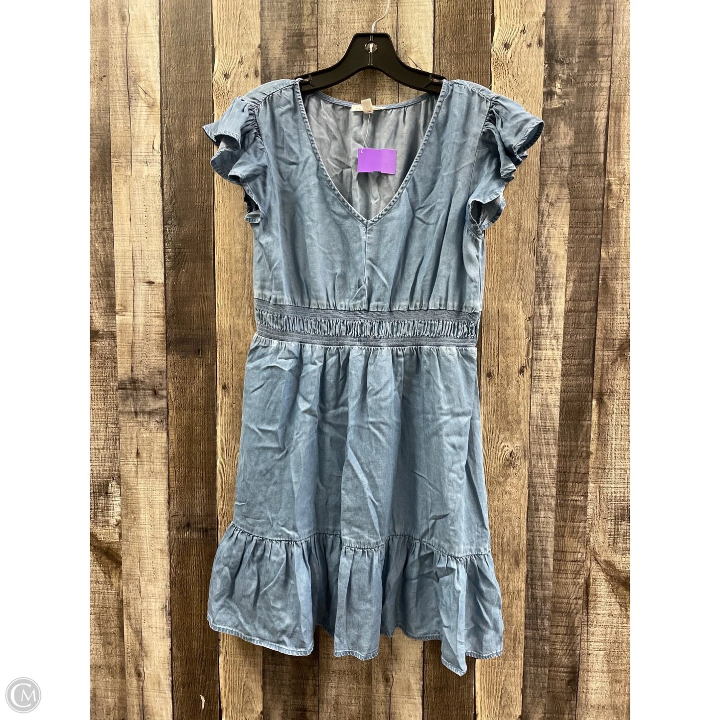 Dress Casual Short By Blu Pepper In Blue, Size: S