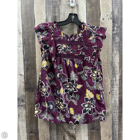Top Sleeveless By Loft In Multi-colored, Size: S