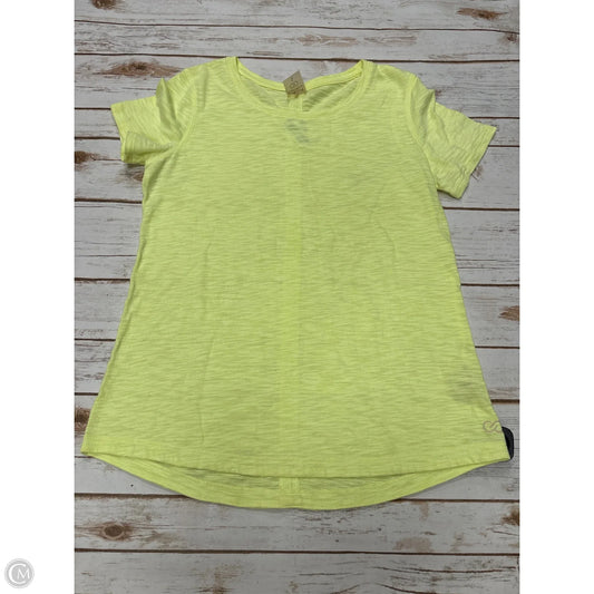Athletic Top Short Sleeve By Calia In Yellow, Size: S