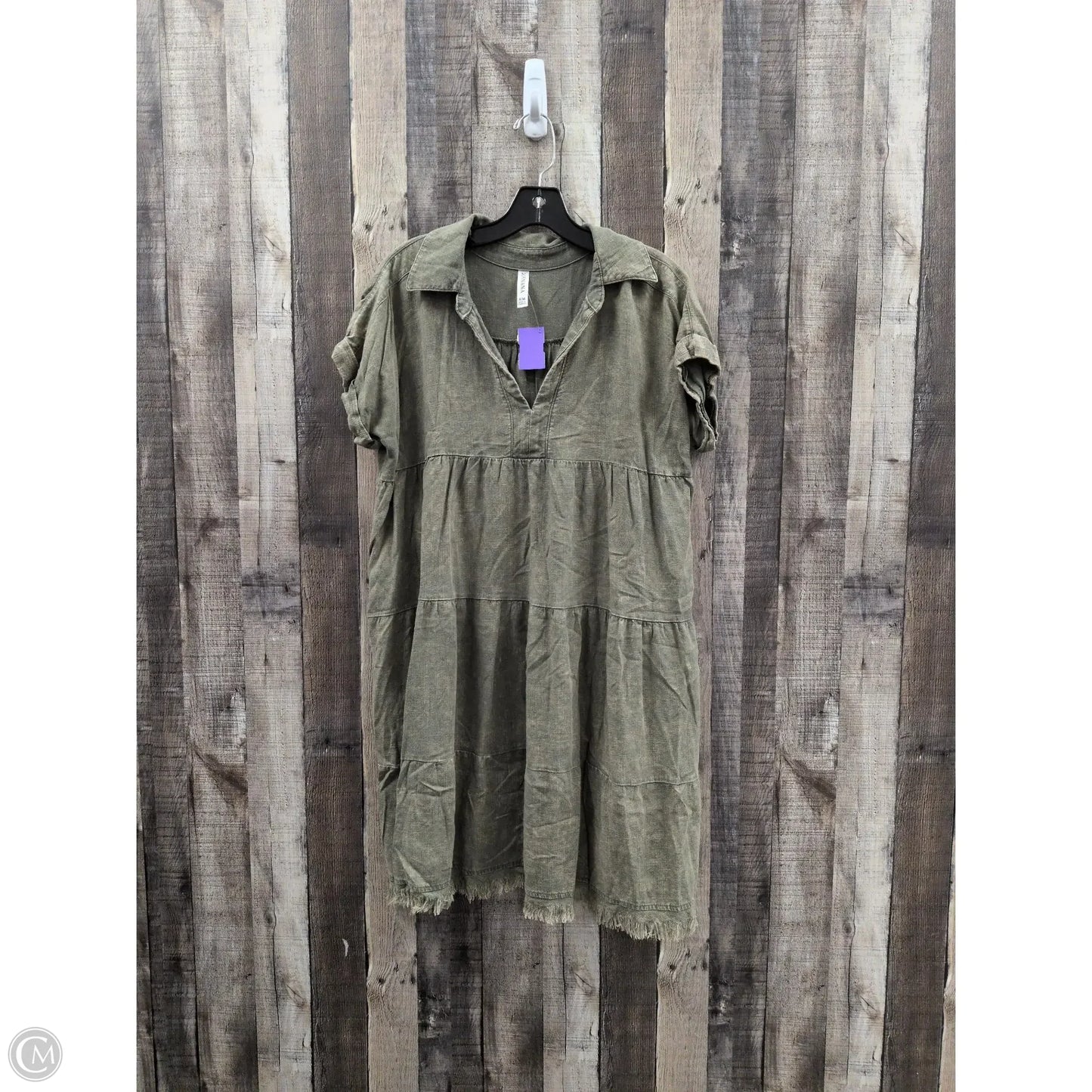 Dress Casual Midi By Zenana In Green, Size: S