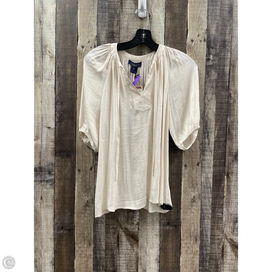 Top Short Sleeve By Rachel Roy In Beige, Size: S