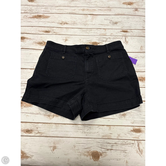 Shorts By Loft In Black Denim, Size: 12