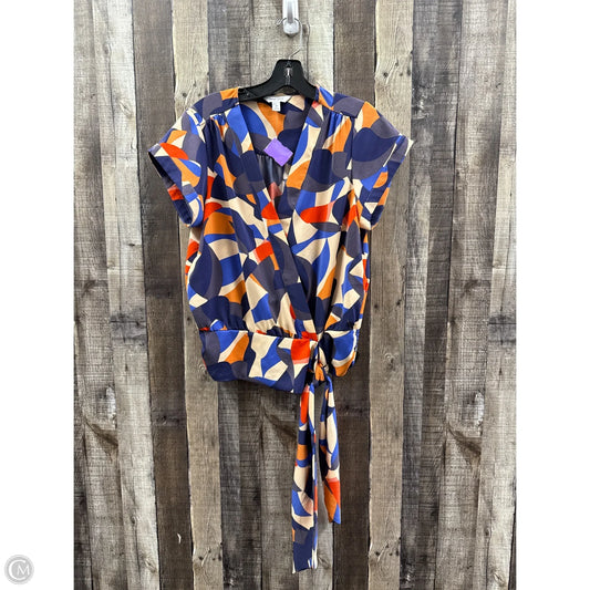 Top Short Sleeve By Nine West In Multi-colored, Size: M