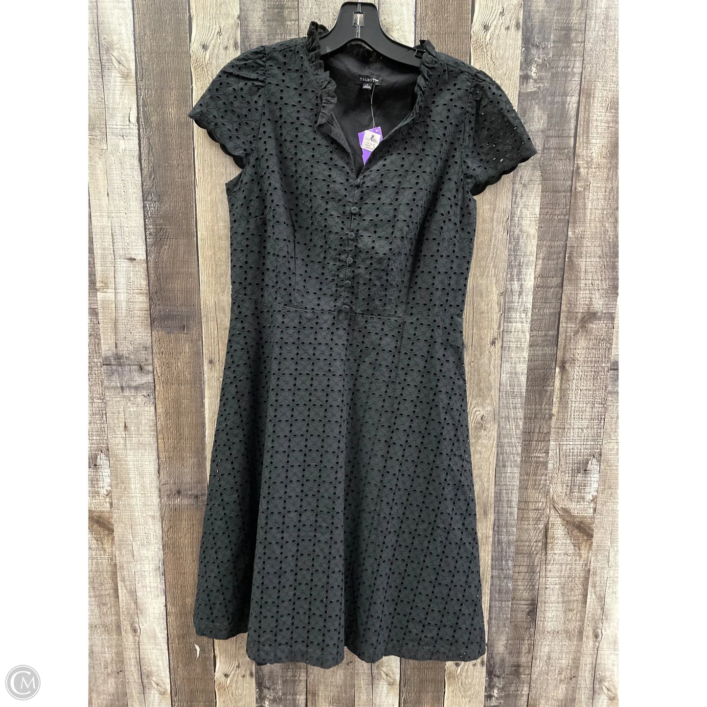 Dress Casual Midi By Talbots In Black, Size: 4