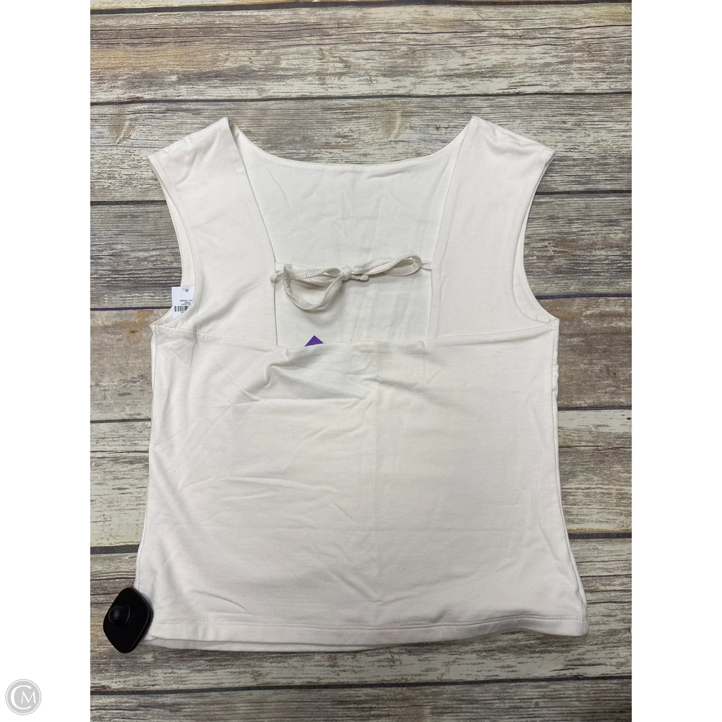 Top Sleeveless By Old Navy In Cream, Size: M