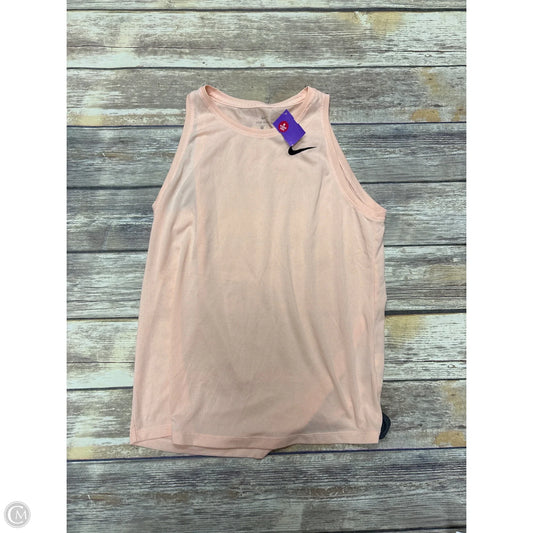 Athletic Tank Top By Nike In Peach, Size: M