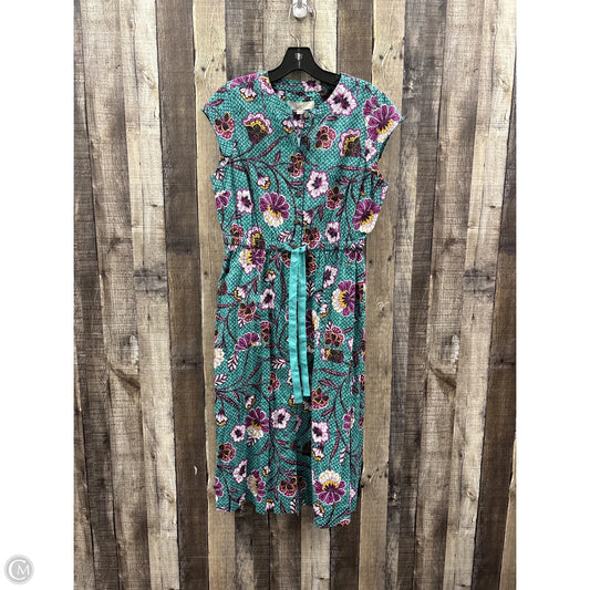 Dress Casual Midi By Loft In Multi-colored, Size: 6p