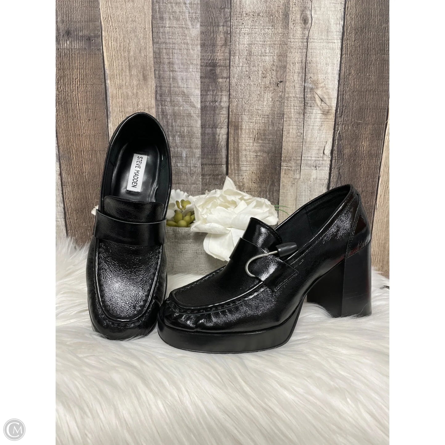 Shoes Heels Block By Steve Madden In Black, Size: 8.5