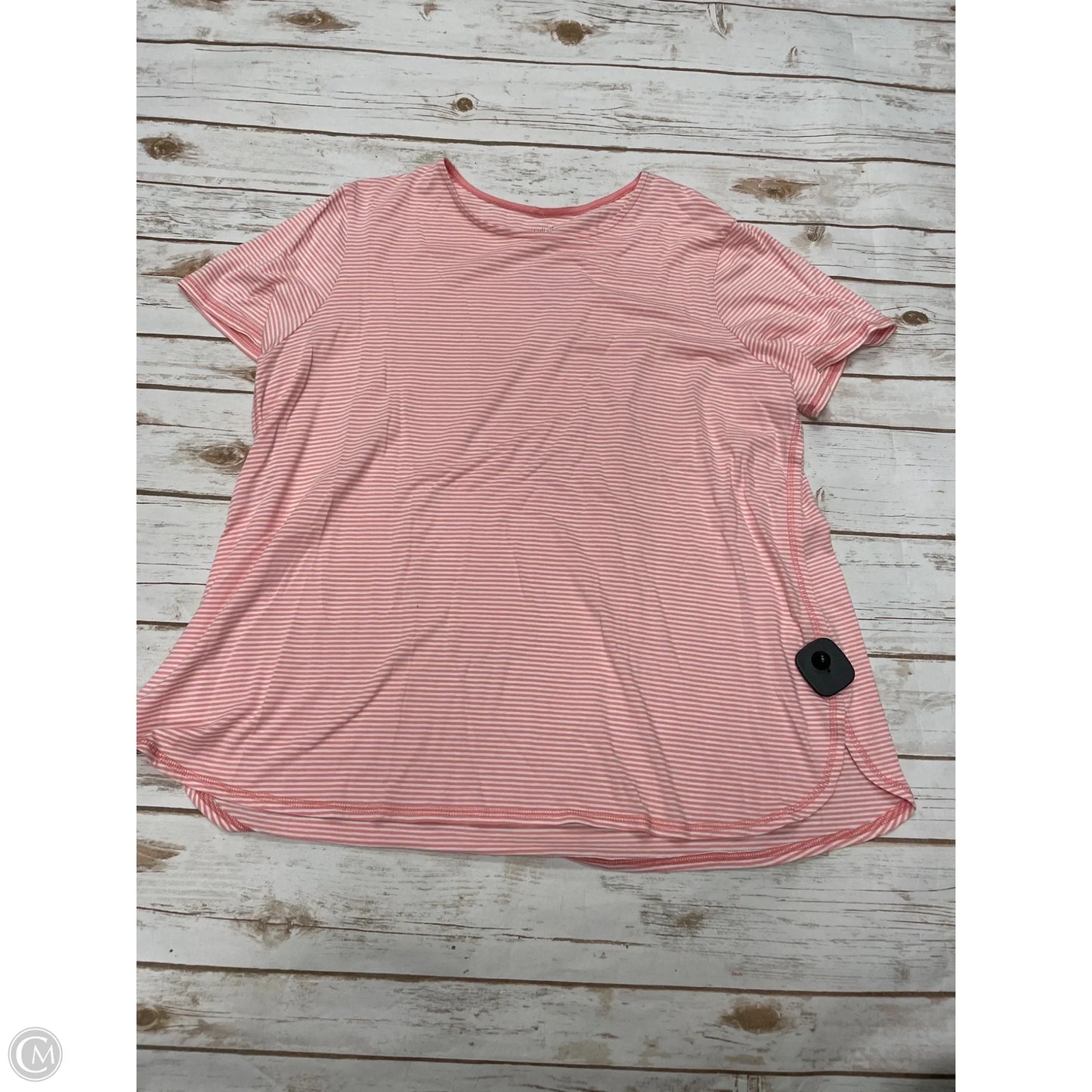 Top Short Sleeve By J. Jill In Striped Pattern, Size: Xlp