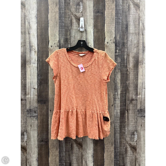 Top Short Sleeve By Altard State In Orange, Size: S