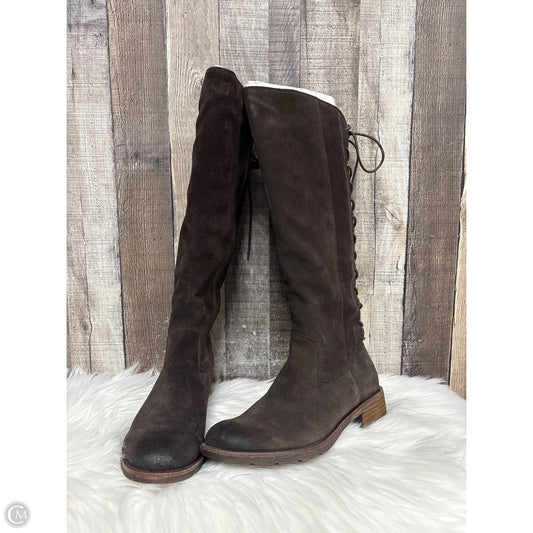 Boots Knee Flats By Sofft In Brown, Size: 8