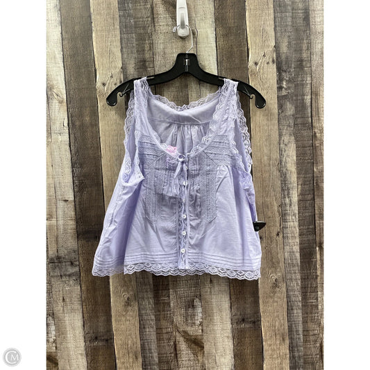 Top Sleeveless By Cmf In Purple, Size: L