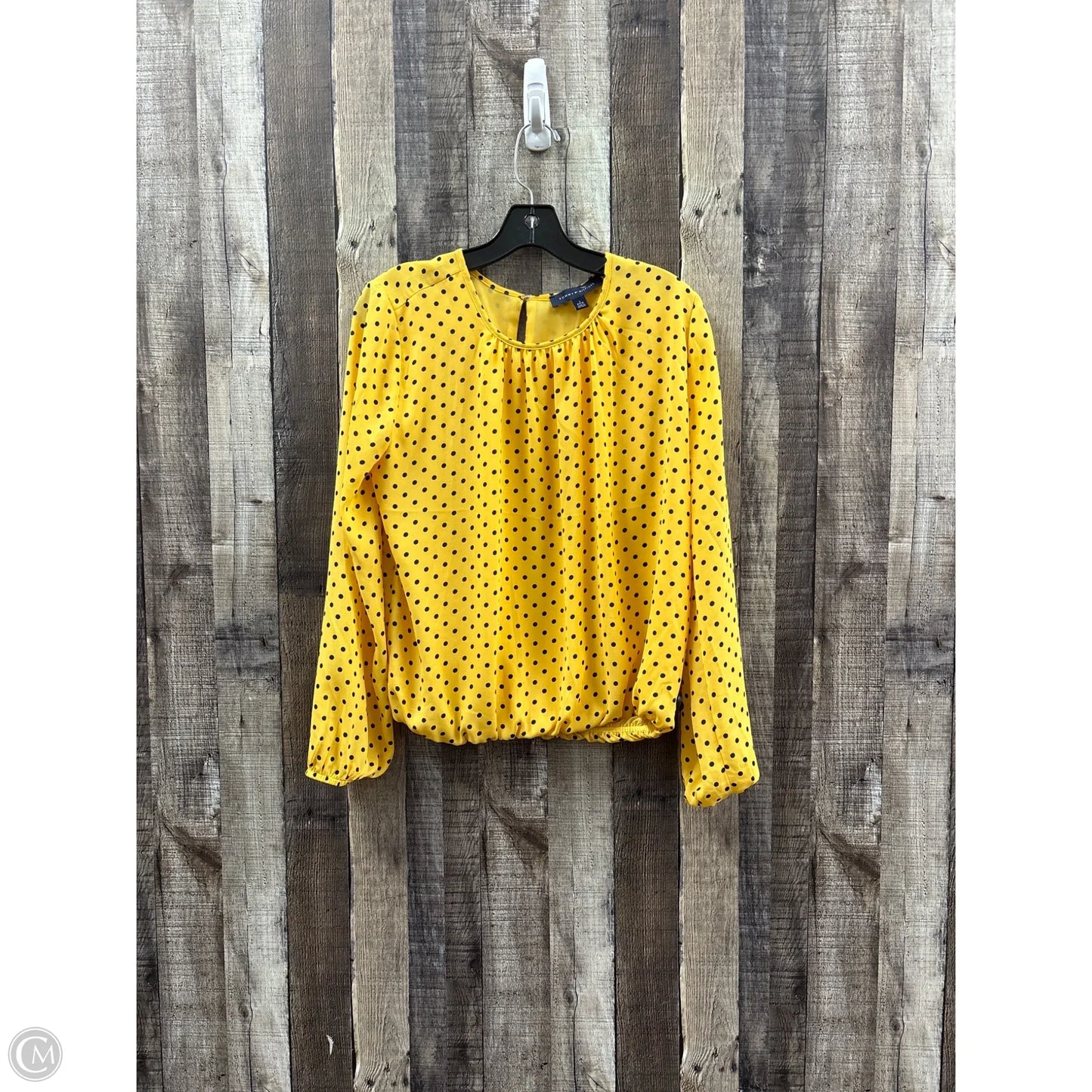 Top Long Sleeve By Tommy Hilfiger In Polkadot Pattern, Size: S