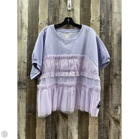 Top Short Sleeve By Maeve In Purple, Size: Xl