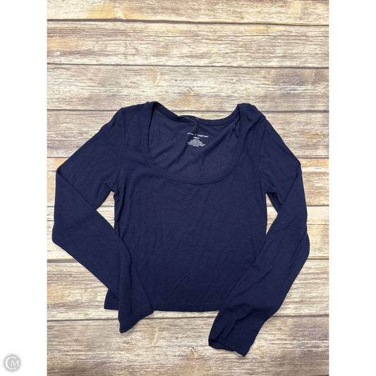 Top Long Sleeve By Better Together In Navy, Size: M