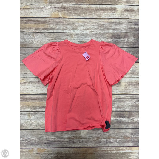 Top Short Sleeve By A New Day In Peach, Size: M