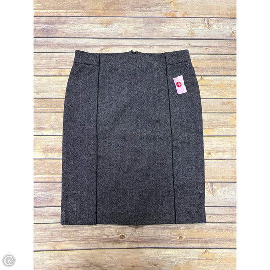 Skirt Midi By Ann Taylor In Grey, Size: Mp