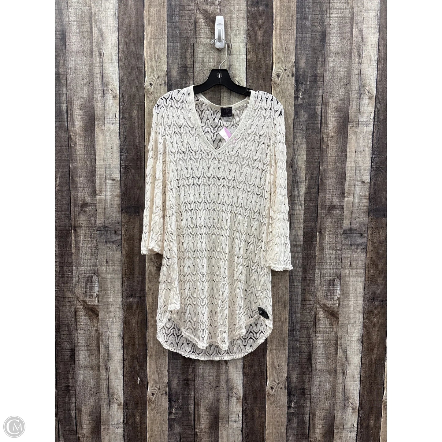 Swimwear Cover-up By Cme In Ivory, Size: S