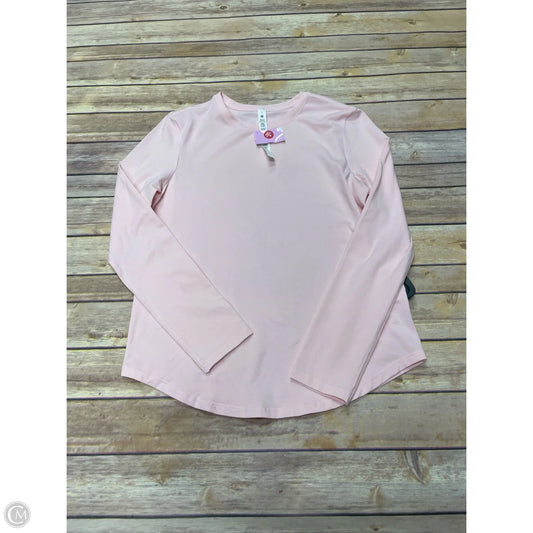 Athletic Top Long Sleeve Crewneck By Lululemon In Pink, Size: 4