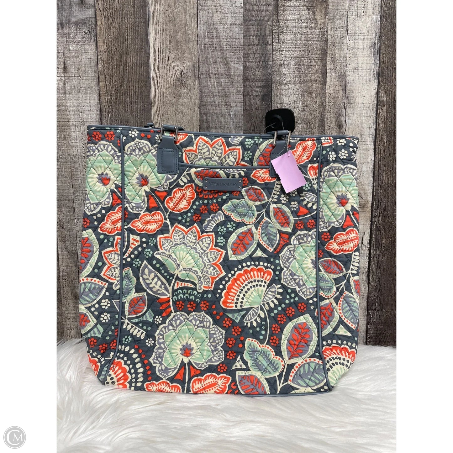 Handbag By Vera Bradley, Size: Large