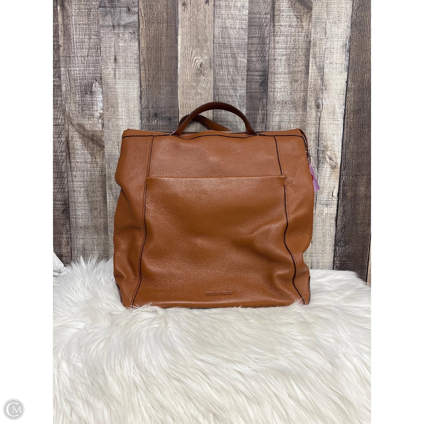 Backpack Leather By Cole-haan, Size: Large