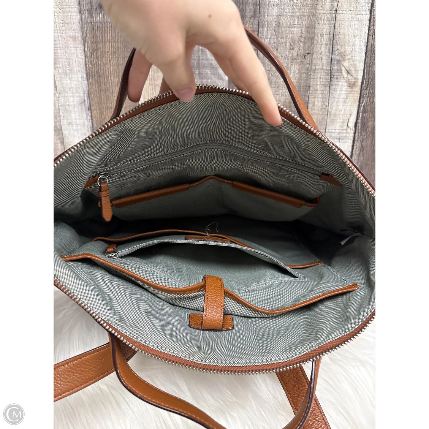Backpack Leather By Cole-haan, Size: Large