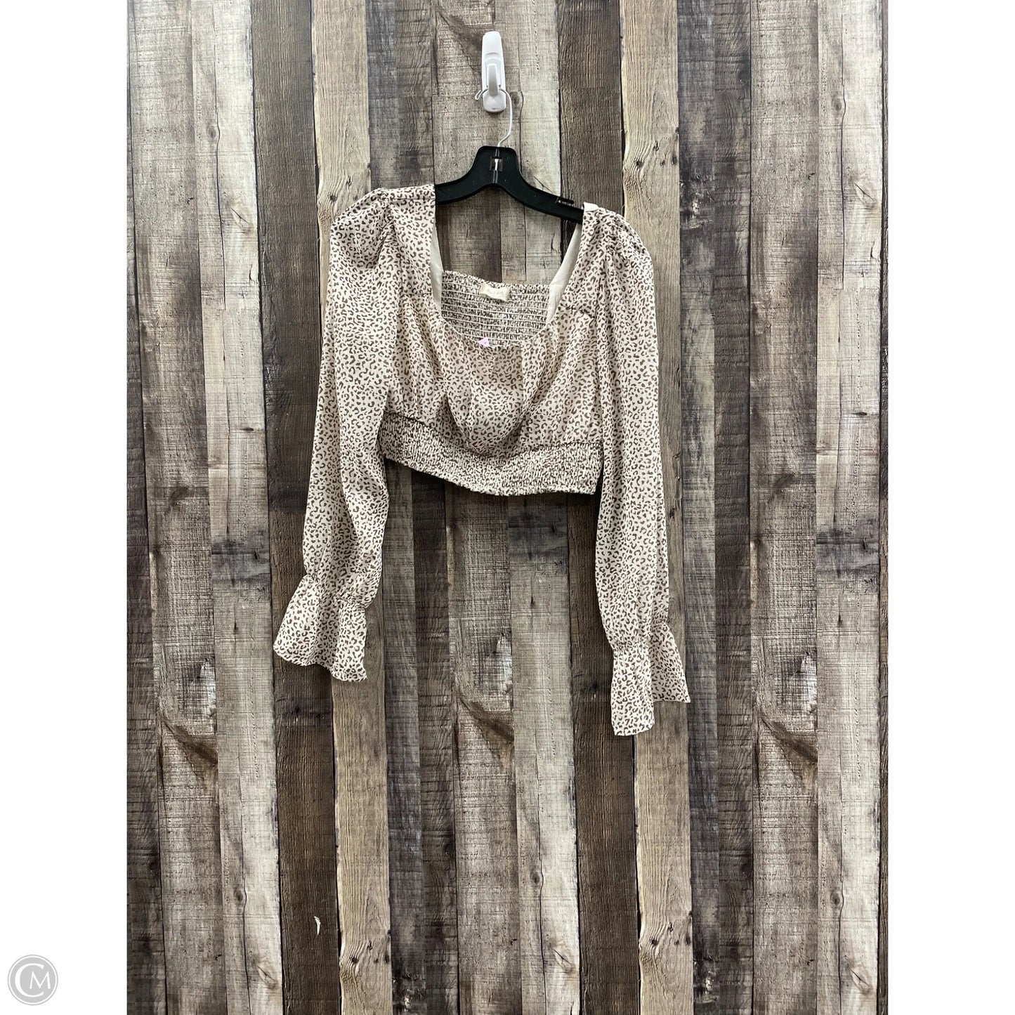 Top Long Sleeve By Altard State In Animal Print, Size: M