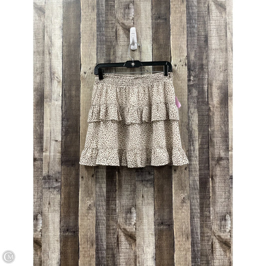 Skirt Mini & Short By Altard State In Animal Print, Size: L